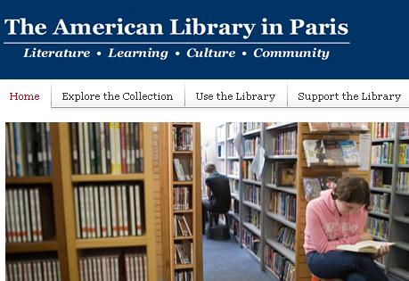 American Library in Paris, Homepage