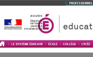 Link to Education Nationale portal